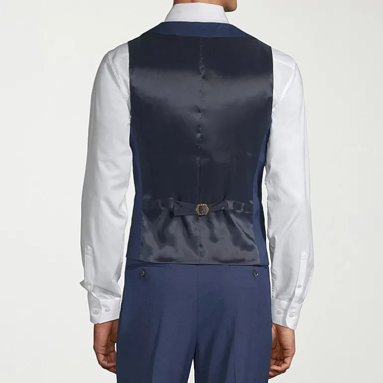 J. Ferrar Mens Regular Fit Big and Tall Suit Vest