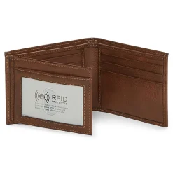 J. Ferrar Mens Rfid Blocking Traveler Wallet