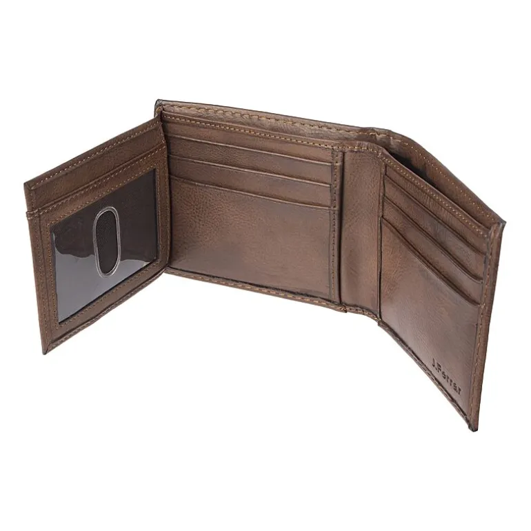 J. Ferrar Mens Rfid Blocking Traveler Wallet