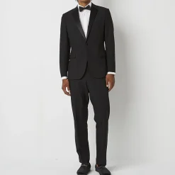 J. Ferrar Mens Ultra Comfort Tux Stretch Fabric Classic Fit Tuxedo Jacket