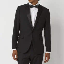 J. Ferrar Mens Ultra Comfort Tux Stretch Fabric Classic Fit Tuxedo Jacket