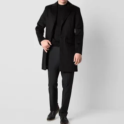 J. Ferrar Mens Water Resistant Midweight Topcoat Coat