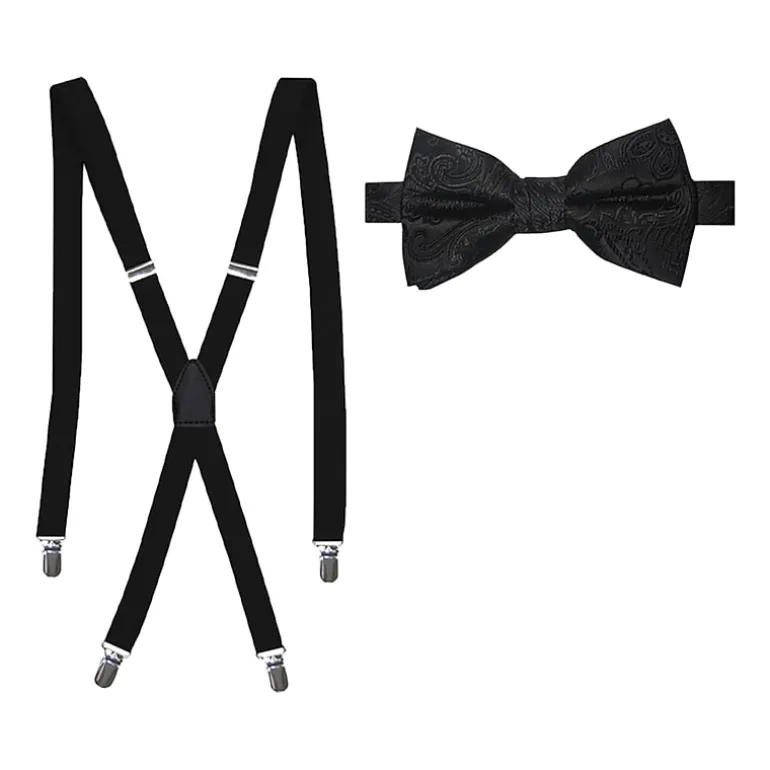 J. Ferrar Paisley Bow Tie Set