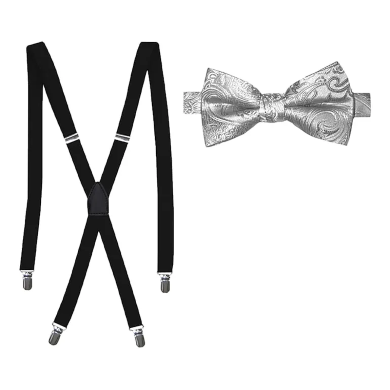 J. Ferrar Paisley Bow Tie Set