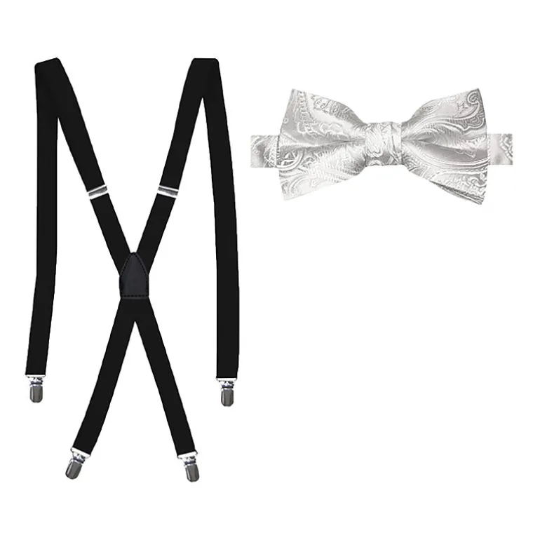 J. Ferrar Paisley Bow Tie Set