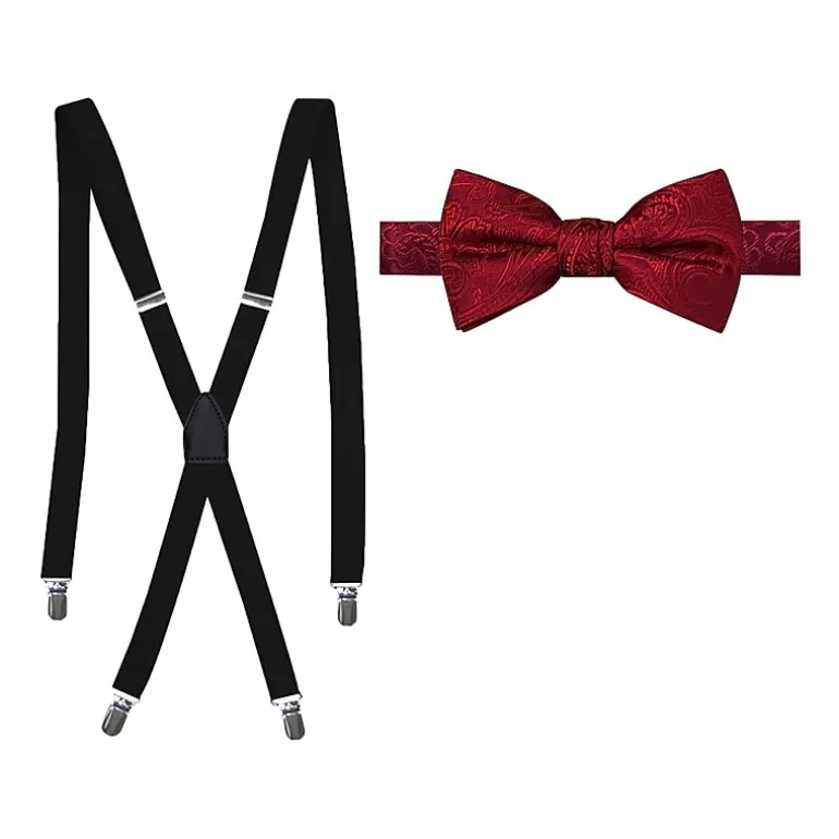 J. Ferrar Paisley Bow Tie Set