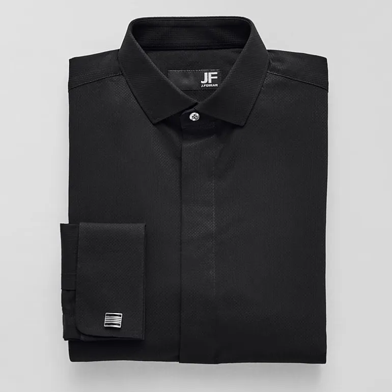 J. Ferrar Point Collar Long Sleeve Tuxedo Shirt