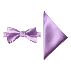 J. Ferrar Solid Bow Tie Set