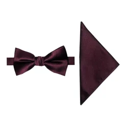 J. Ferrar Solid Bow Tie Set