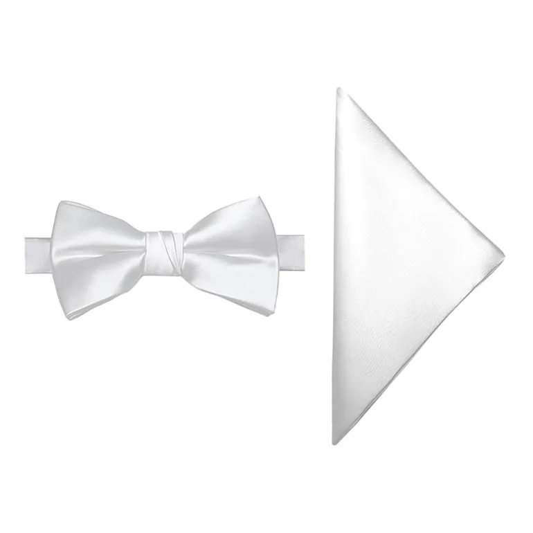 J. Ferrar Solid Bow Tie Set