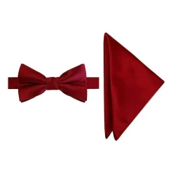 J. Ferrar Solid Bow Tie Set