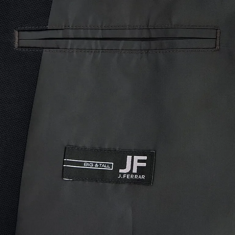 J. Ferrar 360 Stretch Knit Texture Mens Big and Tall Stretch Fabric Regular Fit Sport Coat