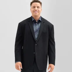 J. Ferrar 360 Stretch Knit Texture Mens Big and Tall Stretch Fabric Regular Fit Sport Coat