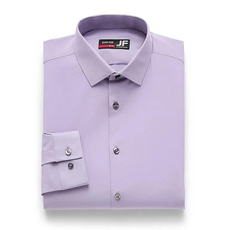 J. Ferrar 360 Stretch Performance Mens Slim Fit Stretch Fabric Long Sleeve Dress Shirt