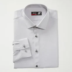 J. Ferrar 360 Stretch Slim Performance Mens Slim Fit Stretch Fabric Long Sleeve Dress Shirt