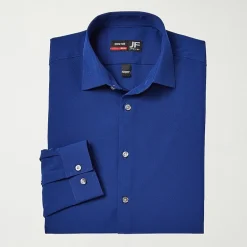 J. Ferrar 360 Stretch Slim Performance Mens Slim Fit Stretch Fabric Long Sleeve Dress Shirt