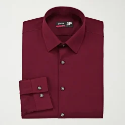 J. Ferrar 360 Stretch Slim Performance Mens Slim Fit Stretch Fabric Long Sleeve Dress Shirt