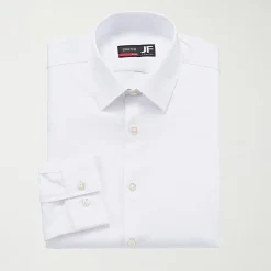 J. Ferrar 360 Stretch Slim Performance Mens Slim Fit Stretch Fabric Long Sleeve Dress Shirt