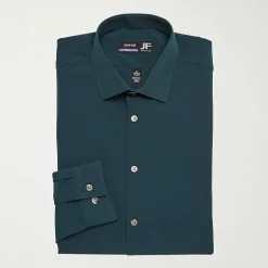 J. Ferrar 360 Stretch Slim Performance Mens Slim Fit Stretch Fabric Long Sleeve Dress Shirt