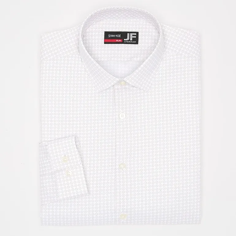 J. Ferrar Trutemp365 Mens Slim Fit Wrinkle Free Long Sleeve Dress Shirt