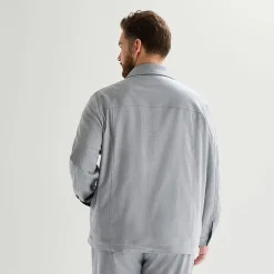 J. Ferrar Two Pocket Mens Lightweight Big and Tall Shirt Jacket