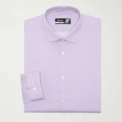 J. Ferrar Ultra Comfort Dobby Mens Regular Fit Stretch Fabric Wrinkle Free Long Sleeve Dress Shirt