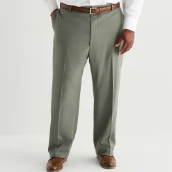 J. Ferrar Ultra Comfort Mens Big and Tall Stretch Fabric Regular Fit Flat Front Suit Pant
