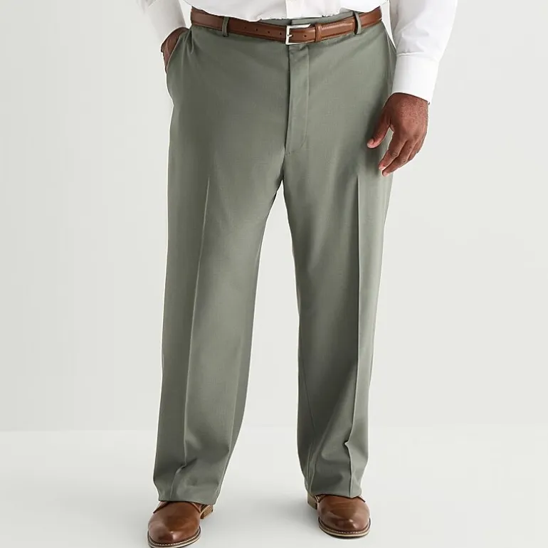 J. Ferrar Ultra Comfort Mens Big and Tall Stretch Fabric Regular Fit Flat Front Suit Pant