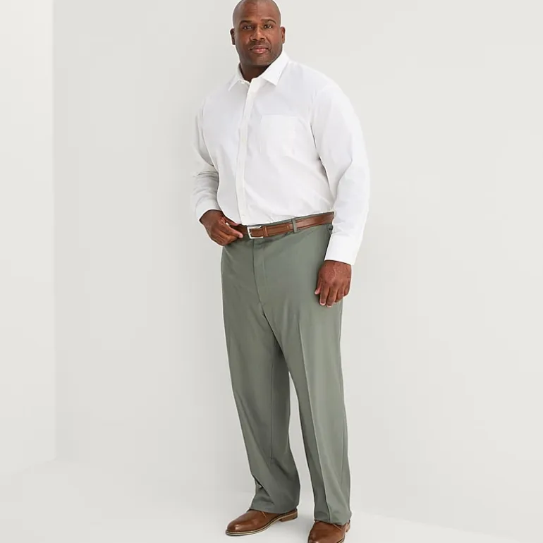 J. Ferrar Ultra Comfort Mens Big and Tall Stretch Fabric Regular Fit Flat Front Suit Pant