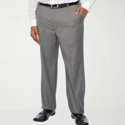 J. Ferrar Ultra Comfort Mens Big and Tall Stretch Fabric Classic Fit Flat Front Suit Pant
