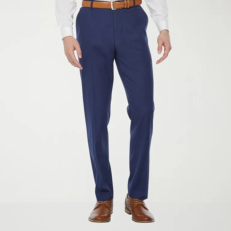 J. Ferrar Ultra Comfort Mens Big and Tall Regular Fit Flat Front Suit Pant