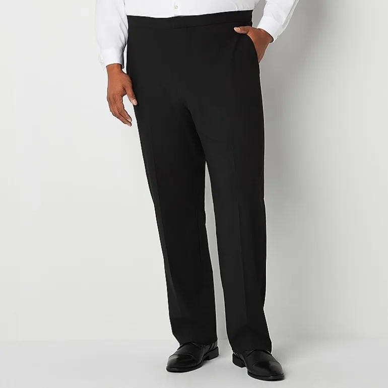 J. Ferrar Ultra Comfort Mens Big and Tall Stretch Fabric Regular Fit Tuxedo Pant