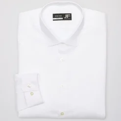 J. Ferrar Ultra Comfort Mens Regular Fit Stretch Fabric Wrinkle Free Long Sleeve Dress Shirt