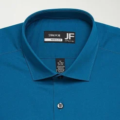 J. Ferrar Ultra Comfort Mens Slim Fit Easy Care Stretch Fabric Long Sleeve Dress Shirt