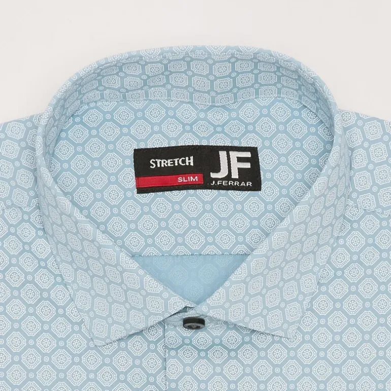 J. Ferrar Ultra Comfort Mens Slim Fit Stretch Fabric Wrinkle Free Long Sleeve Dress Shirt