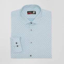 J. Ferrar Ultra Comfort Mens Slim Fit Stretch Fabric Wrinkle Free Long Sleeve Dress Shirt