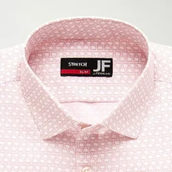 J. Ferrar Ultra Comfort Mens Slim Fit Stretch Fabric Wrinkle Free Long Sleeve Dress Shirt
