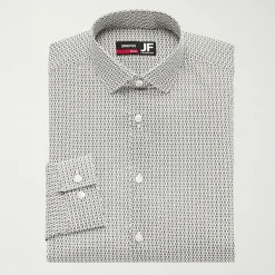 J. Ferrar Ultra Comfort Mens Slim Fit Stretch Fabric Wrinkle Free Long Sleeve Dress Shirt