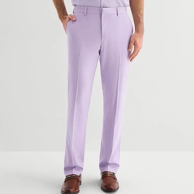 J. Ferrar Ultra Comfort Mens Stretch Fabric Slim Fit Flat Front Suit Pant