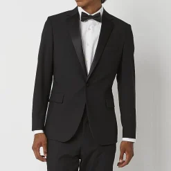 J. Ferrar Ultra Comfort Mens Stretch Fabric Slim Fit Tuxedo Suit Separates