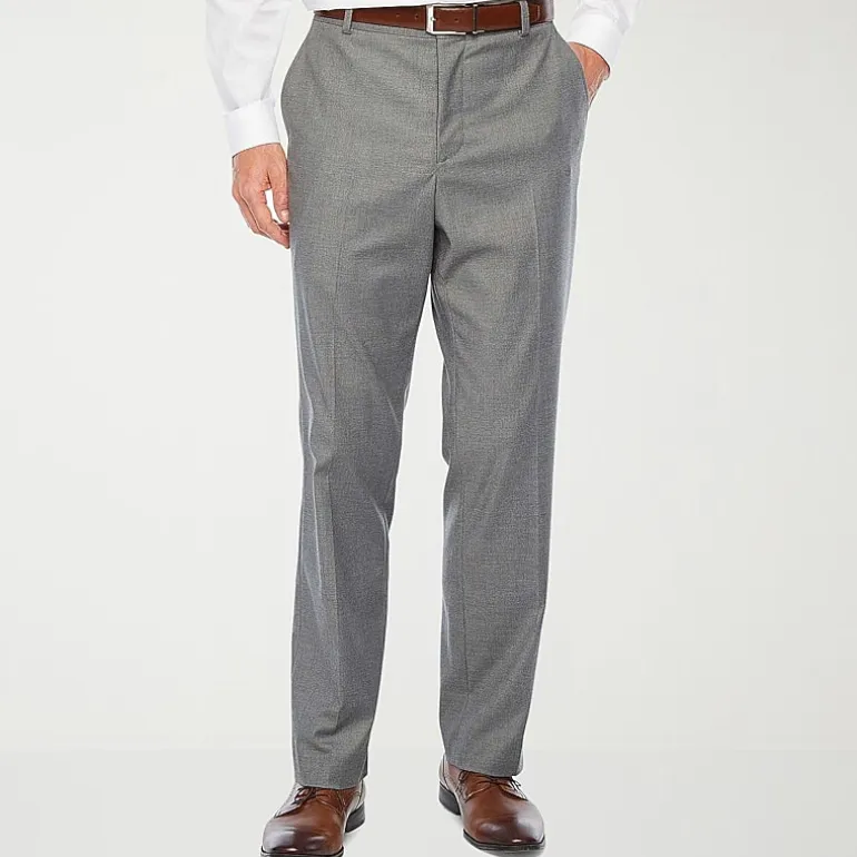 J. Ferrar Ultra Comfort Mens Stretch Fabric Slim Fit Flat Front Suit Pant