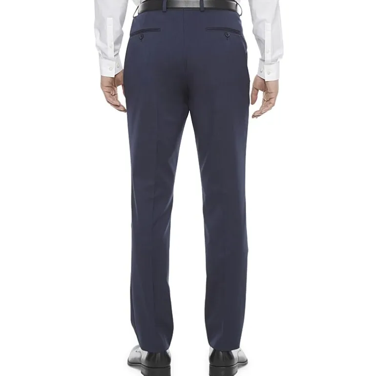 J. Ferrar Ultra Comfort Mens Stretch Fabric Slim Fit Flat Front Suit Pant