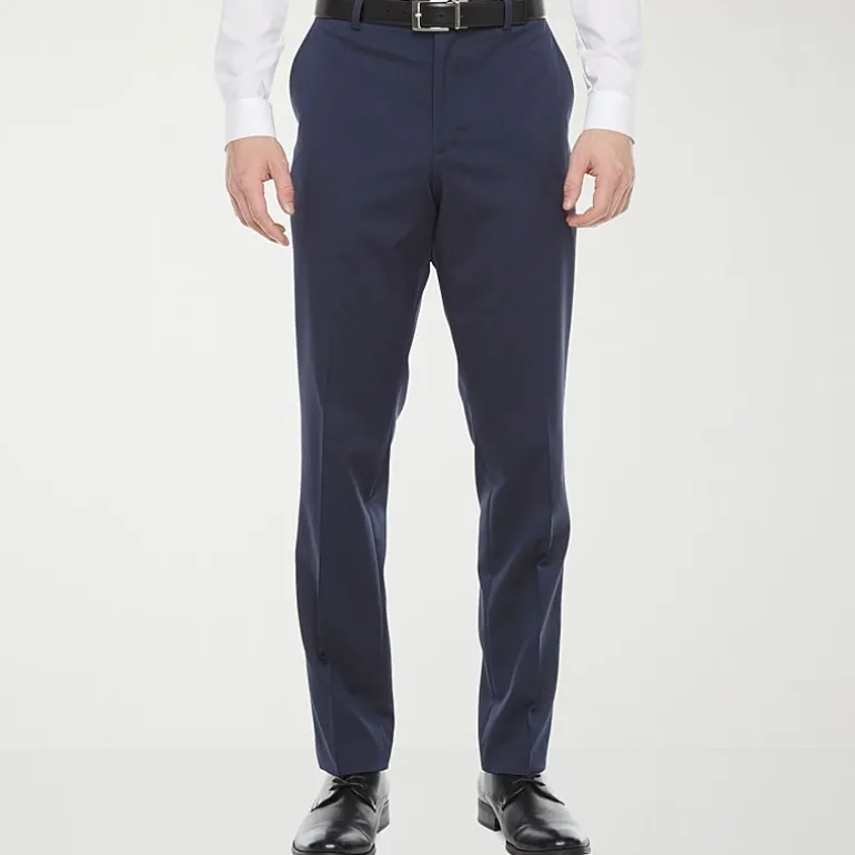 J. Ferrar Ultra Comfort Mens Stretch Fabric Slim Fit Flat Front Suit Pant
