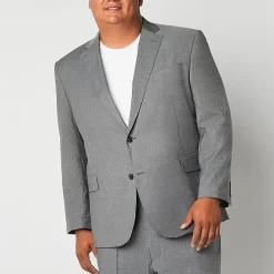 J. Ferrar Ultra Comfort Mens Stretch Fabric Regular Fit Big and Tall Suit Jacket