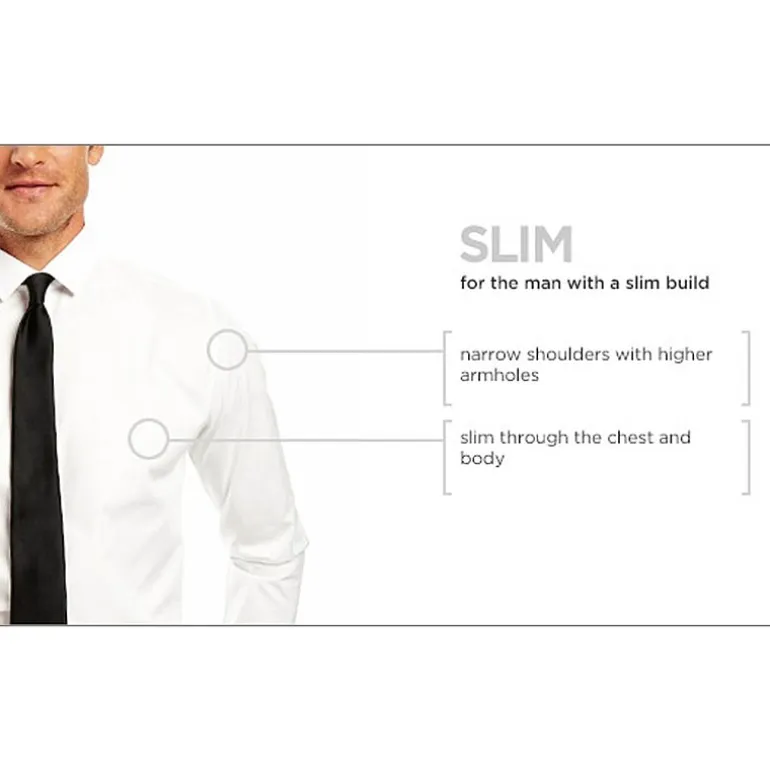 J. Ferrar Ultra Comfort Slim Mens Slim Fit Stretch Fabric Wrinkle Free Long Sleeve Dress Shirt