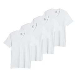 Jockey Classics Bonus Pack Mens 4 Pack Short Sleeve V Neck Moisture Wicking T-Shirt