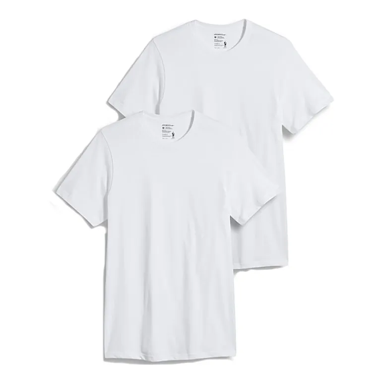 Jockey Classics Mens 2 Pack Short Sleeve Crew Neck T-Shirt Tall