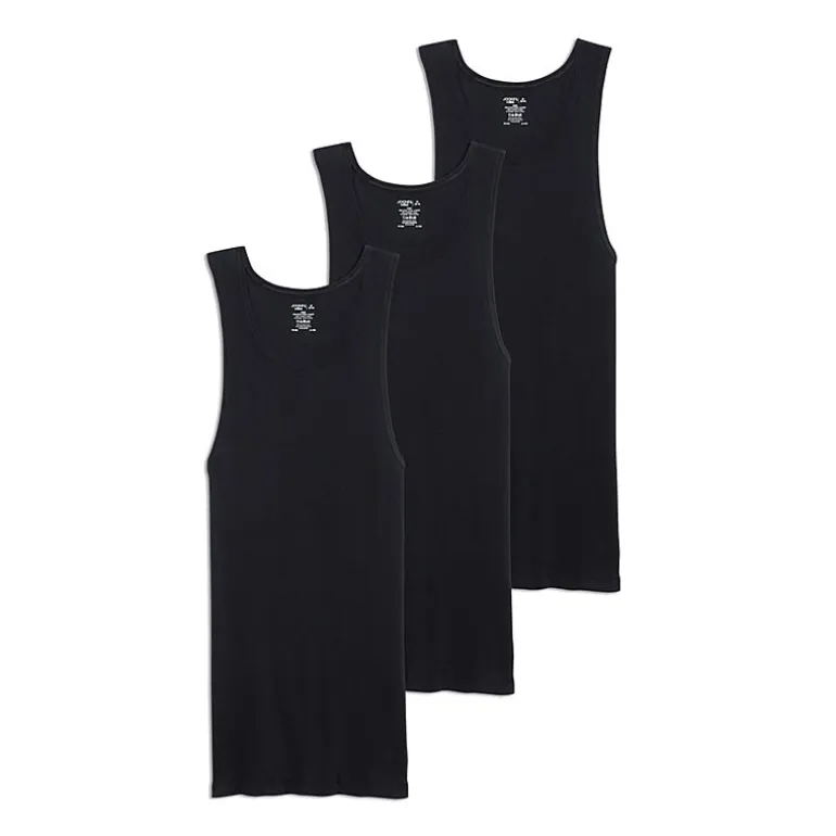 Jockey Cool + Durable Mens Scoop Neck Sleeveless 4 Pack Tank