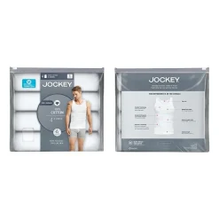 Jockey Cool + Durable Mens Scoop Neck Sleeveless 4 Pack Tank