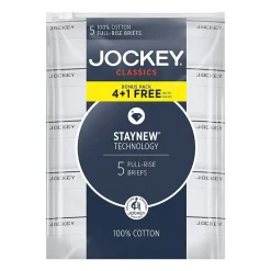 Jockey Cotton Bonus Pack Mens 5 Pack Briefs 9865